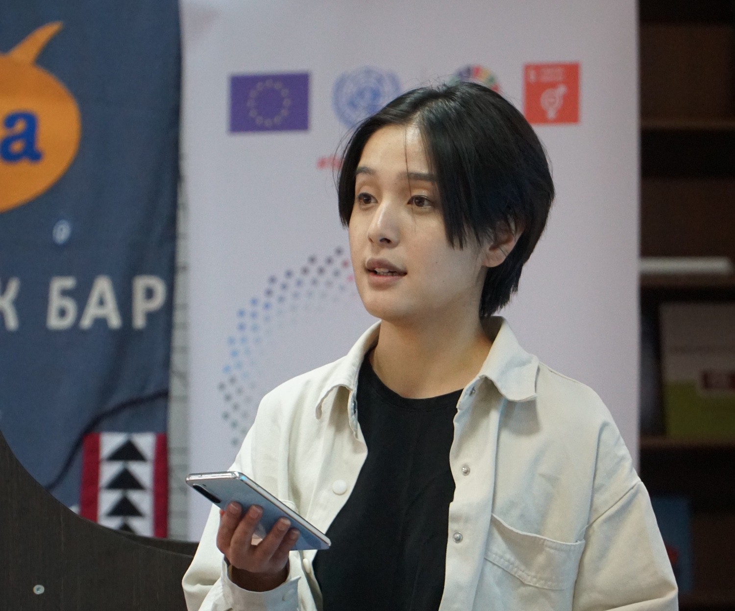 Malika at the Non-Violence Cup in Astana, Kazakhstan