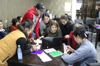 What access to education do school children have in rural Kyrgyzstan?